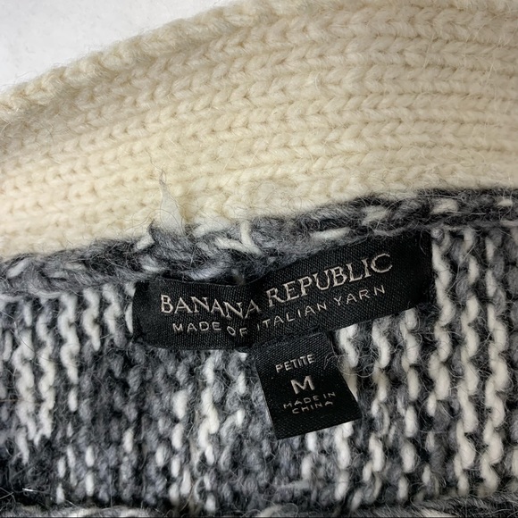 BANANA REPUBLIC fair isle wool oversize cardigan - Picture 10 of 10